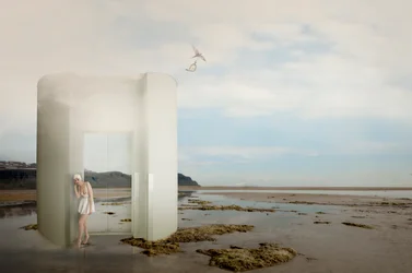 Dreamlike Coastal Bather