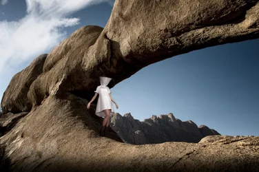 Mysterious Desert Figure
