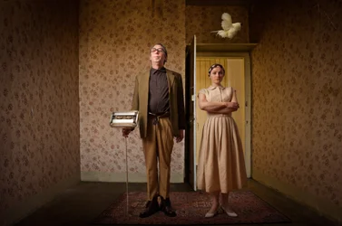 Quirky Vintage Domestic Scene