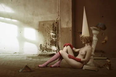 Surreal Nude Cone Hat