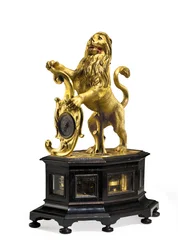 Striking and Automaton Lion Clock