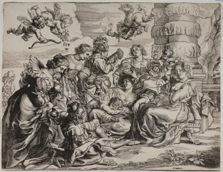 The Garden of Love, Left Half, with Seated Woman