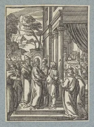 Christ Heals a Man with Dropsy on the Sabbath