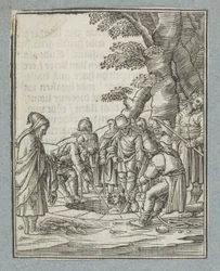 Joseph Being Pulled Out of the Pit by His Brothers