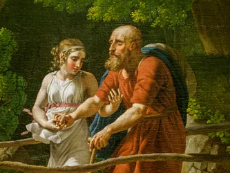 Oedipus and Antigone (detail)