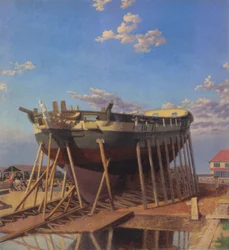 A Corvette on the Slipway
