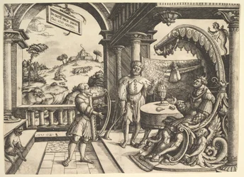 David Playing the Harp Before Saul