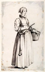 Figure with Basket and Knife