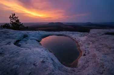 Dramatic Sunset Reflection