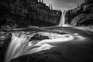 Majestic Waterfall Embrace