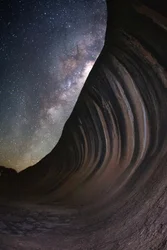 Milky Way Over Wave Rock