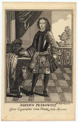 Portrait of Tsarevich Alexei Petrovich of Russia