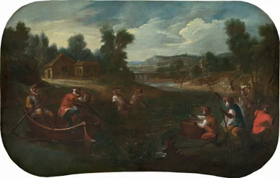 Singerie: The Fishermen, c. 1739