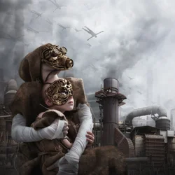 Dystopian Steampunk Embrace