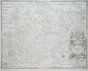 Map of Essex, Engraved by William Web, Published 1645