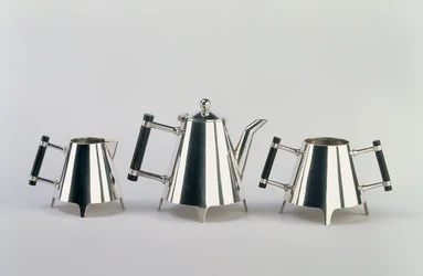 Afternoon tea set, made by James Dixon & Sons, Sheffield, designed c.1881