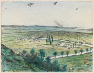 Landscape with Observation Balloons, 1914-18