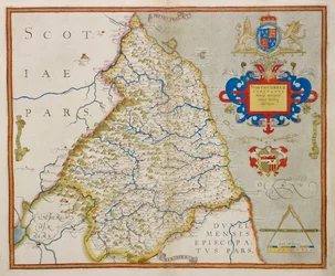 Map of Northumbria, from 