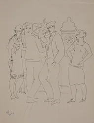 Bar at Marseilles, June 14