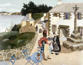 The rug seller, Treboul, 1930