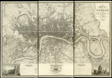 Map of London, from an actual survey made in the years 1824