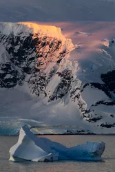 Golden Antarctic Peak