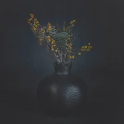 Dark Floral Still Life