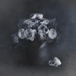 Elegant Grey Blooms