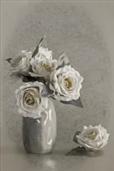 Elegant White Roses