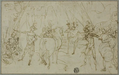 Scene with Soldiers