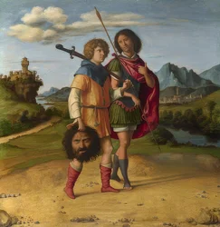 David and Jonathan (?). Around 1505-10