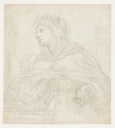 Study of Santa Rosalia of Palermo