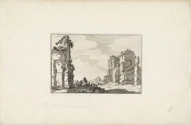 Two Shepherds by a Ruin (Italian Landscapes with Ruins)