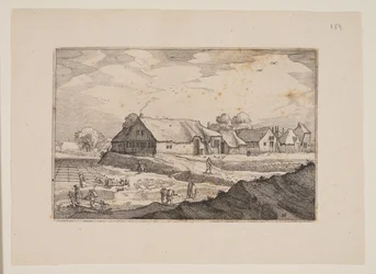 Farms and Bleaching-Fields, from Views in the Surroundings of Haarlem
