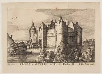 The Castle of Muiden (in reverse), from Four Castles in Holland and Utrecht