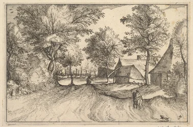 Village Road, plate 4 from Regiunculae et Villae Aliquot Ducatus Brabantiae