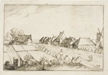 Fields and a Road, plate 24 after Pictures of Farms, Country Houses and Rustic Villages