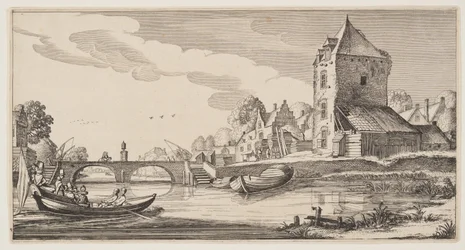 Village on a River, from Landscapes