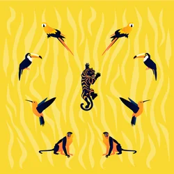 Animals - Yellow - Black