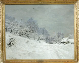 Surroundings of Honfleur. Snow