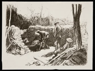 Advanced dressing station in France