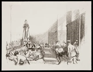 In Hospital in England, 1917