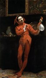 The Jester, Painting by Claude Andrew Calthrop