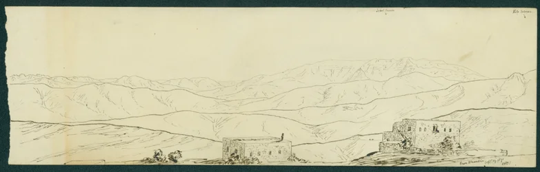 View of Jebel Sunnin and Kefr Silwan from B