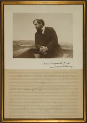 Manuscript page of music for 