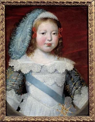 Portrait of the Dauphin, Future Louis XIV (1638-1715). Painting by Claude Deruet, 1641. Musee des Beaux Arts d