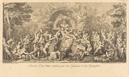 Feast of the God Pan Celebrated by Sylvans and Nymphs
