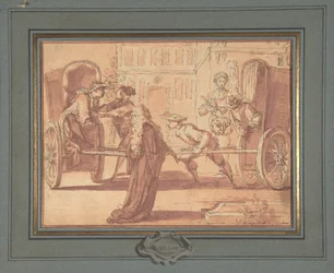 The Scene of the Two Carriages