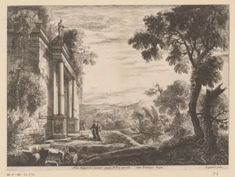 Landscape with Figures in Front of an Ancient Ruin