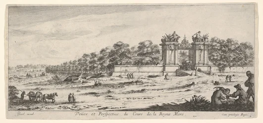 View of the Gate of the Residence of the Queen Mother, ca. 1644